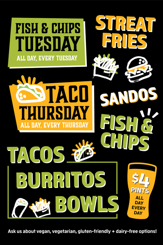 NEW | Streats - Window Menu Decal