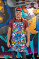 Load image into Gallery viewer, strEATS Graffiti Bib Aprons
