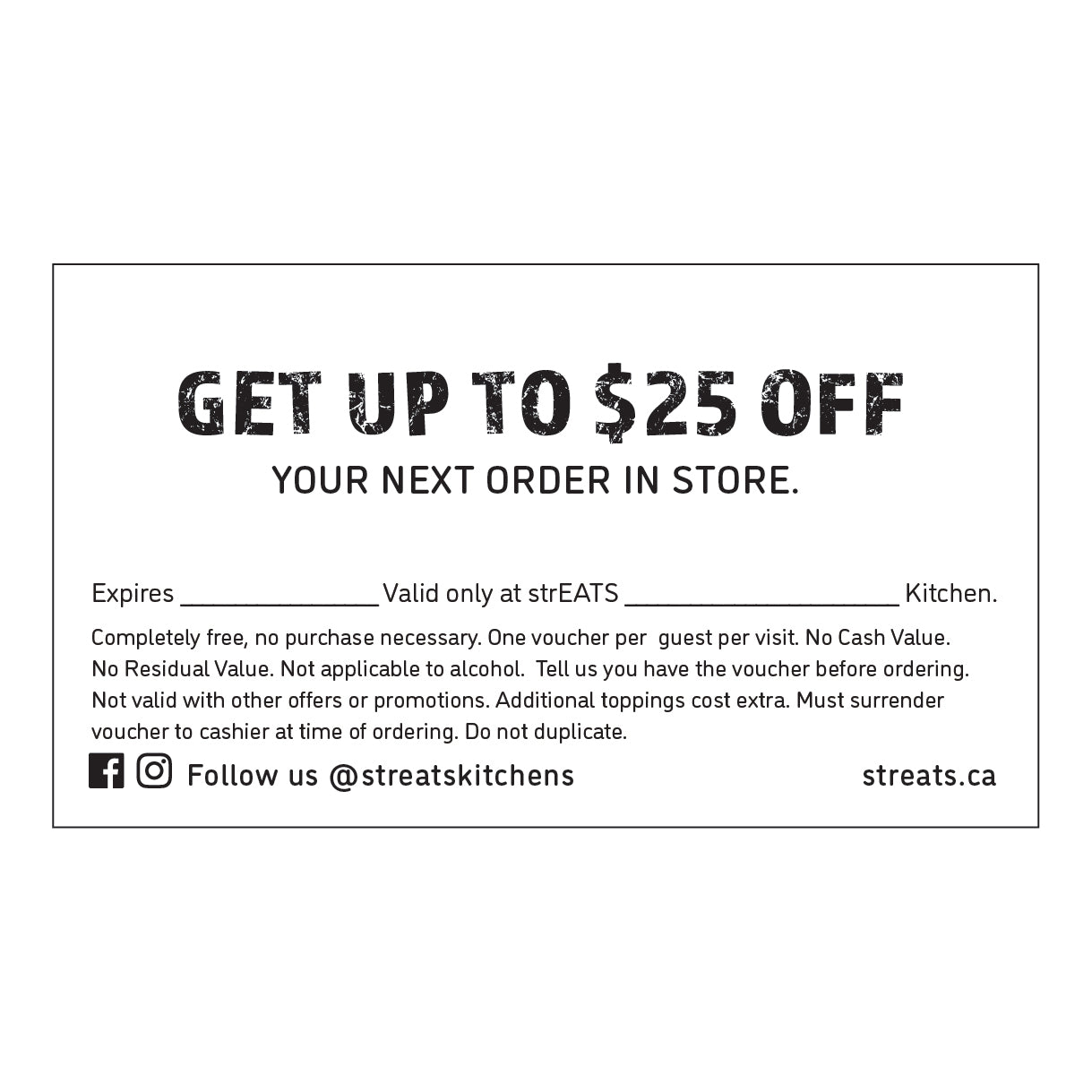 $25 Voucher Cards